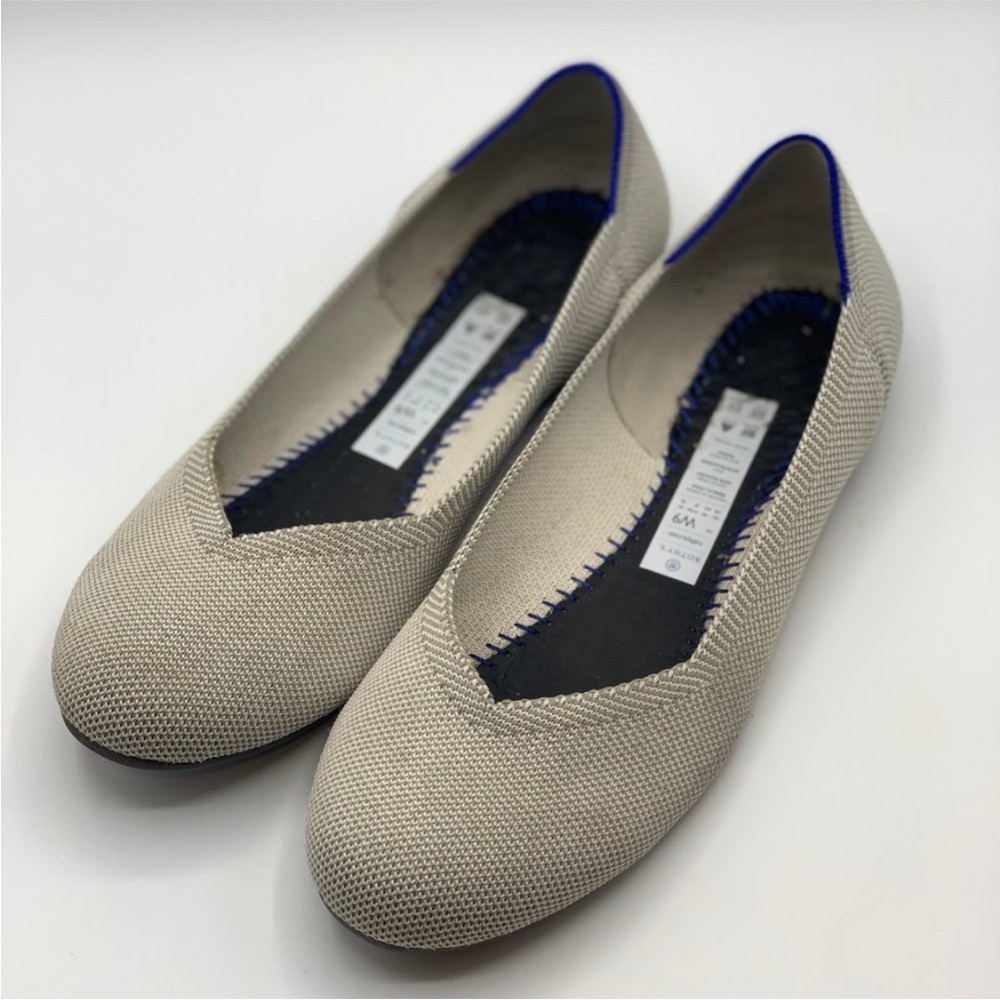 Rothy's Flax Birdseye Flat Round toe Size 9